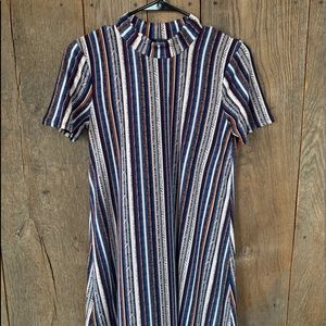 Striped, Polyester dress, Knee length